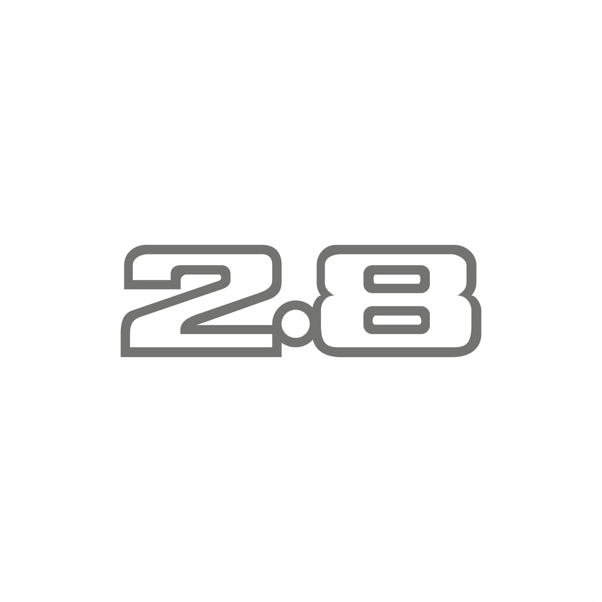 2,8 Sticker