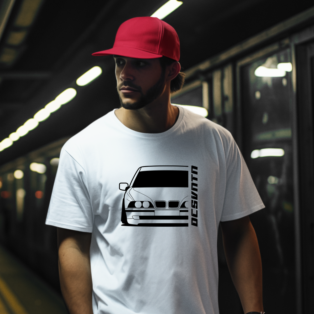 BMW E39 Hoodie mit Print, Auto Hoodie für BMW Fans Baujahr 1995