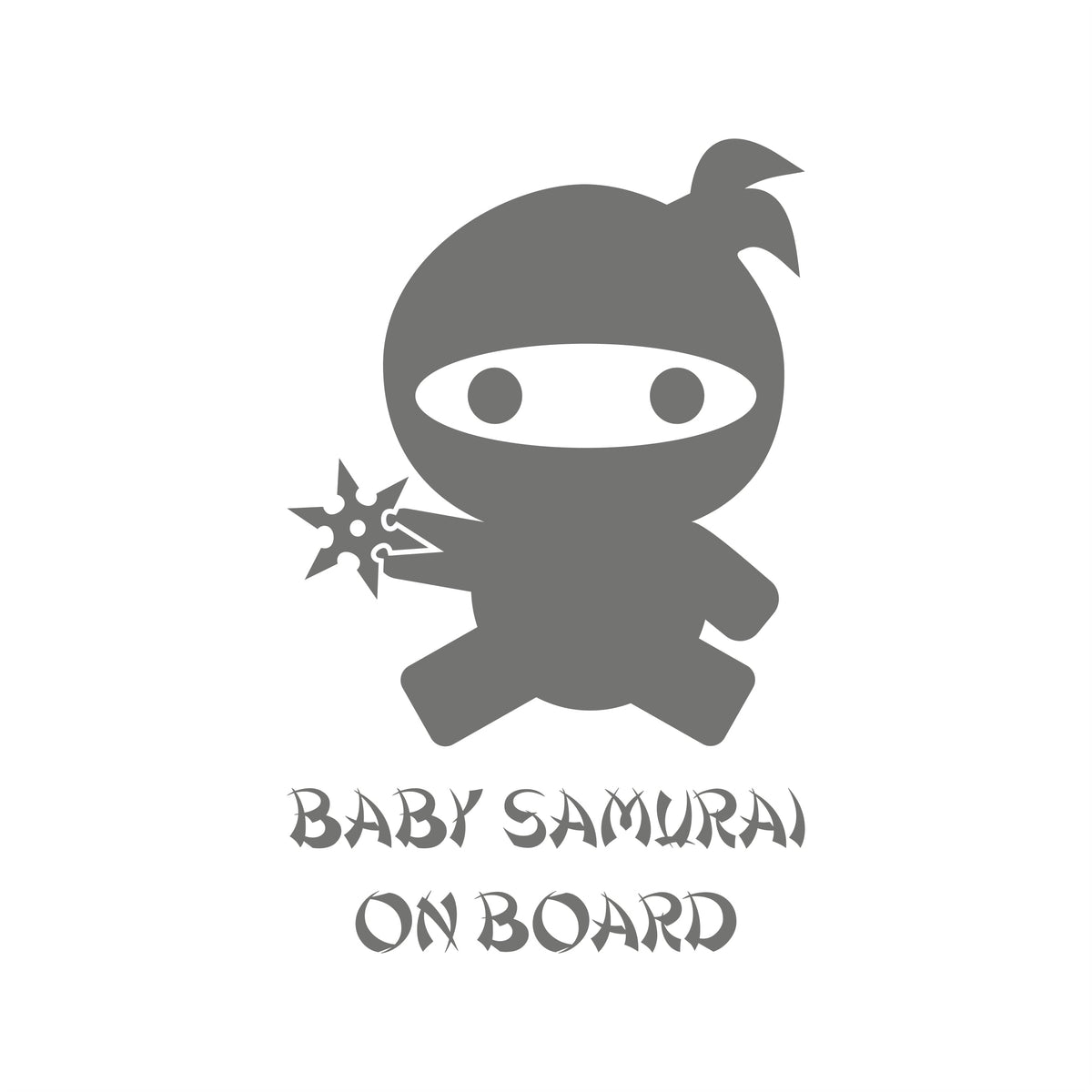 Baby Samurai on Board – Baby Sticker