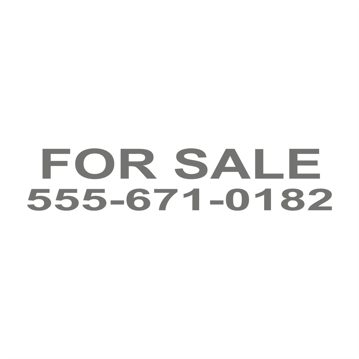 For sale 555-671-0182 17 cm Sticker