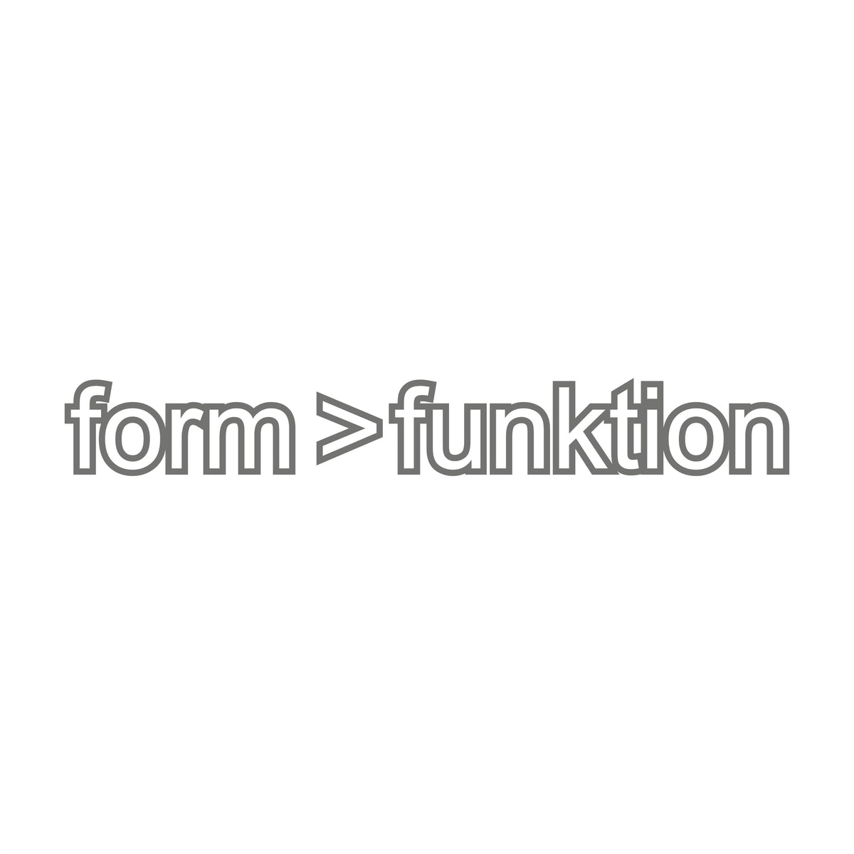 Form Funktion 17 cm Sticker