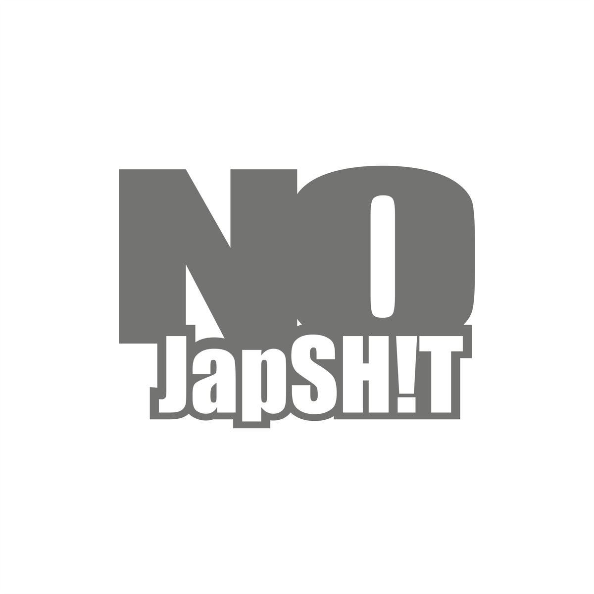 No jap Shit 10cm Sticker