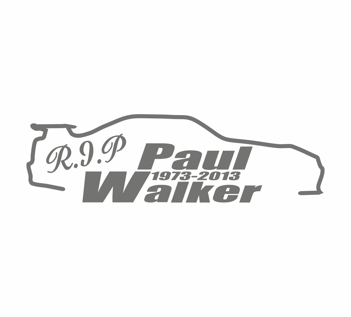 Rip Paul Walker Skyline outline