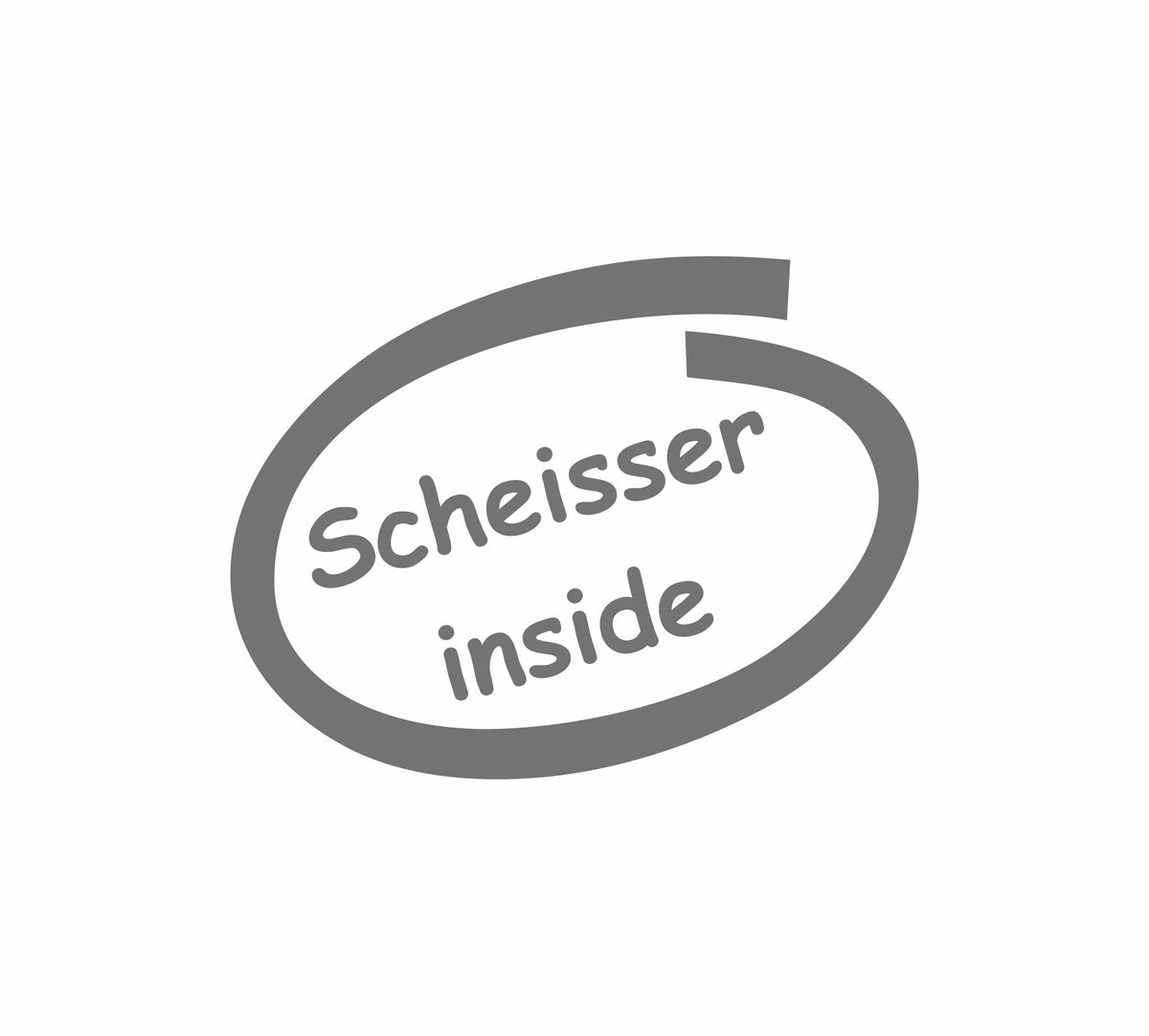 Scheisser Inside Sticker