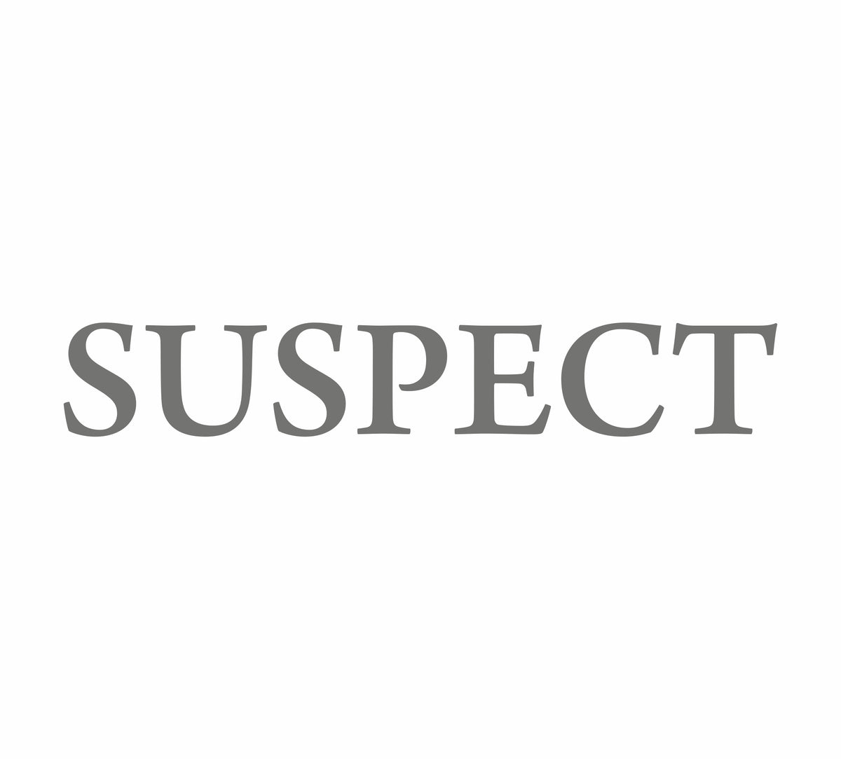 Suspect 17 cm Sticker