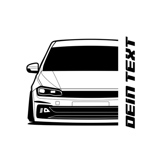 VW Polo GTI 2G MK6 BJ 2019 – personalisierbares Shirt & Hoodie