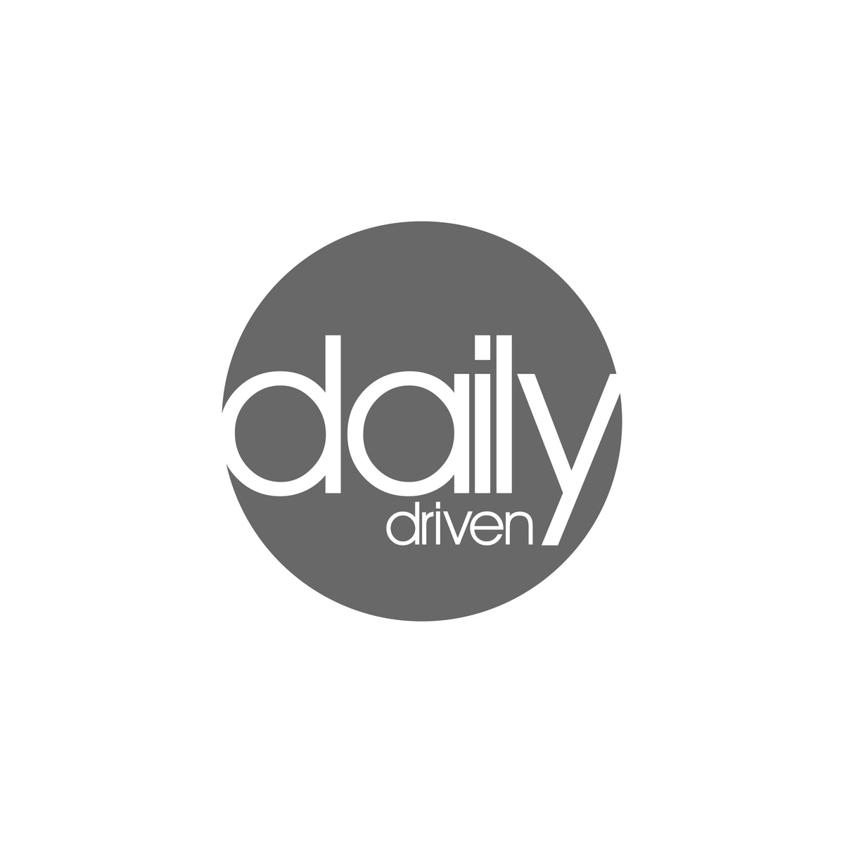 Daily Driven Kreis Sticker
