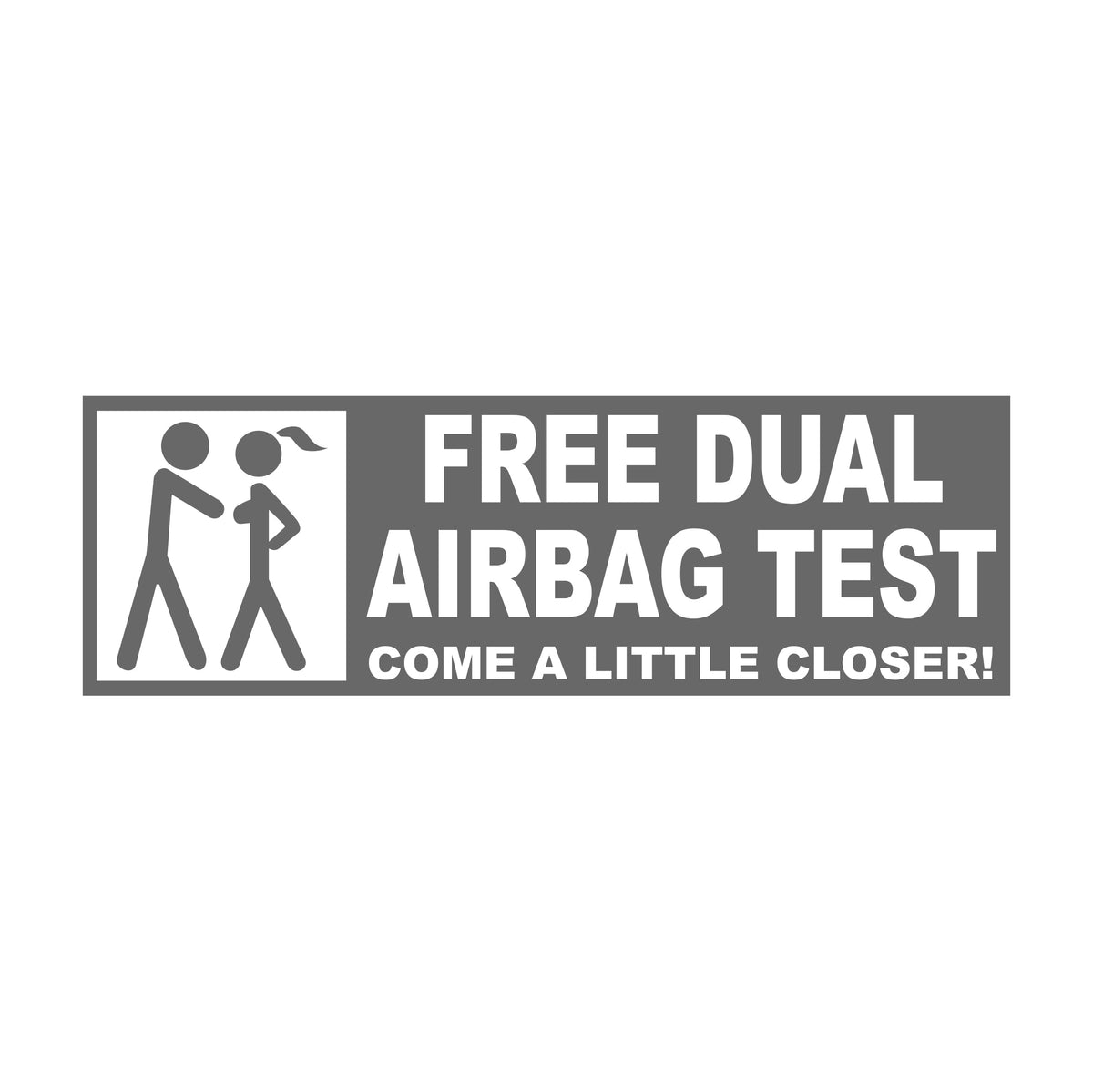 free duel airbag test 17 cm Sticker