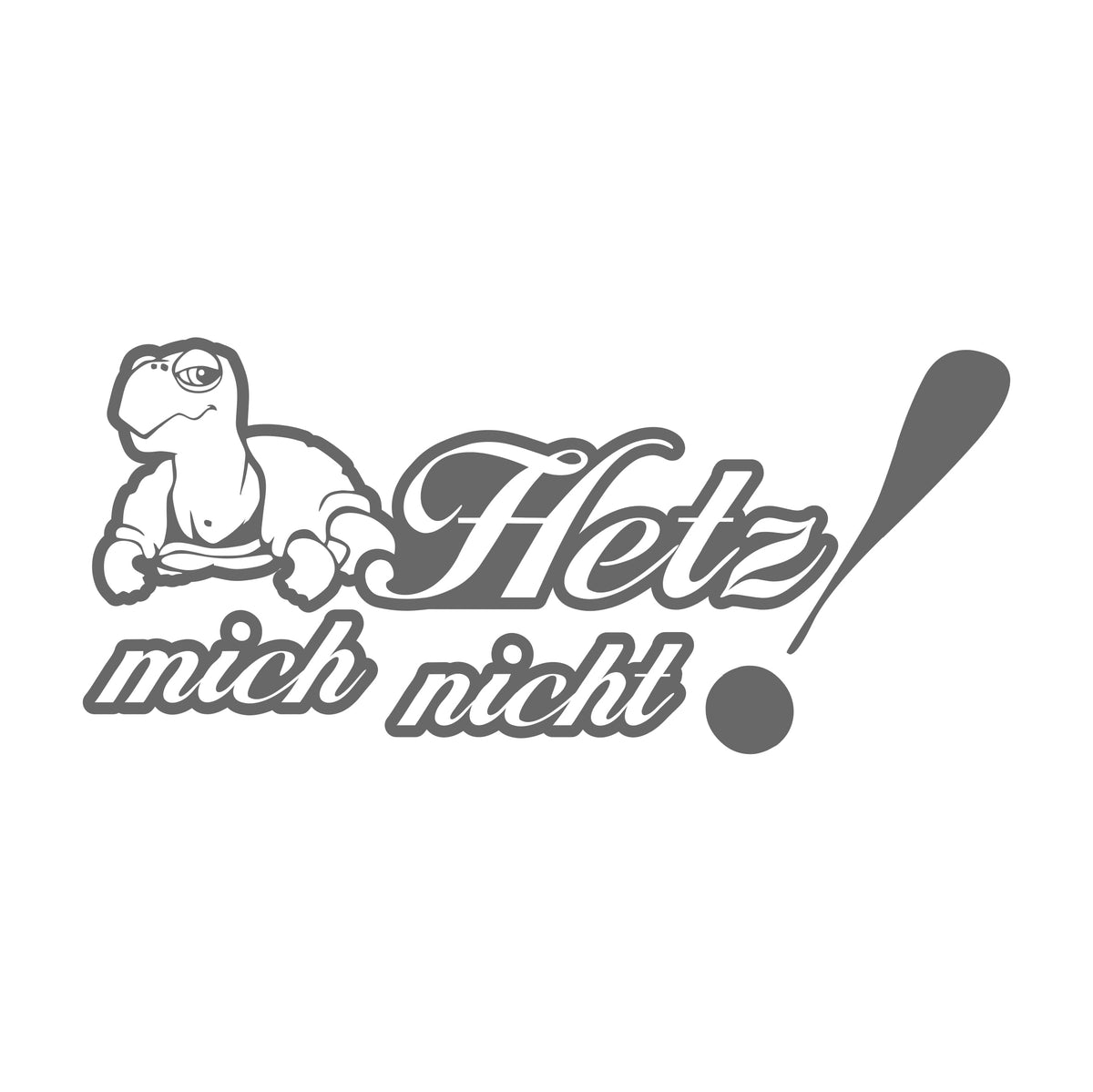 hetz mich nicht schildkröte 17 cm Sticker