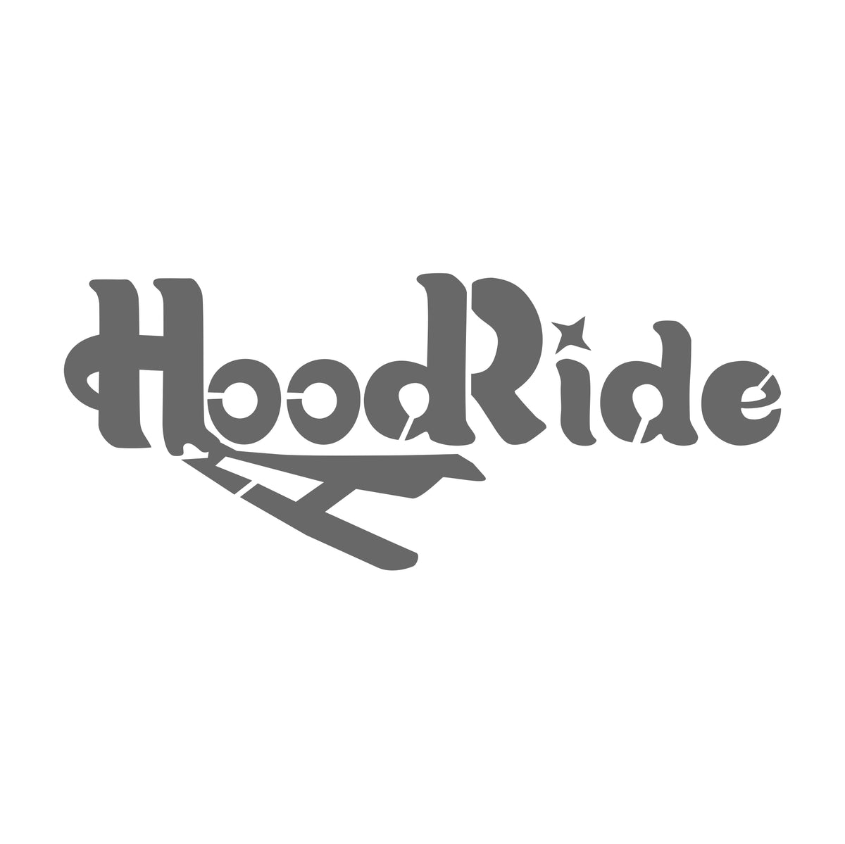 Hoodride 17 cm Sticker