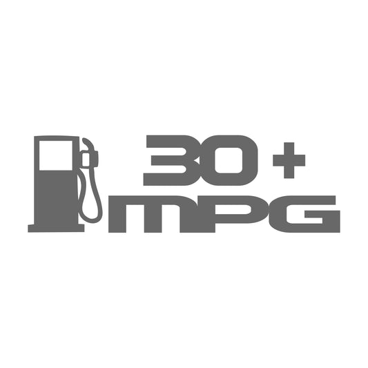 30 + mpg – 12 cm Autofolie Sticker