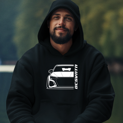 4.	Audi RS3 8Y T-Shirt mit Print, Car Shirt für Audi Fans Baujahr 2021