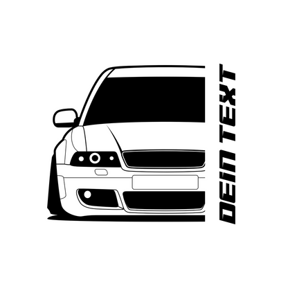 2.	Audi RS4 B5 T-Shirt mit personalisierbarem Seitenschriftzug für Audi Fans