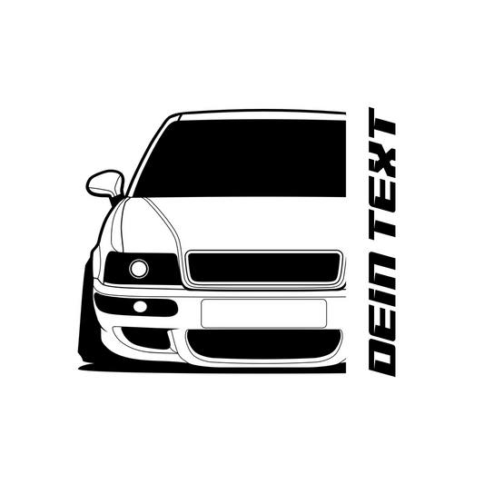 2.	Audi 80 RS2 B4 T-Shirt mit personalisierbarem Seitenschriftzug für Audi Fans