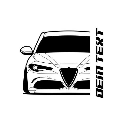 Alfa Romeo Giulia BJ 2016 – personalisierbares Shirt & Hoodie