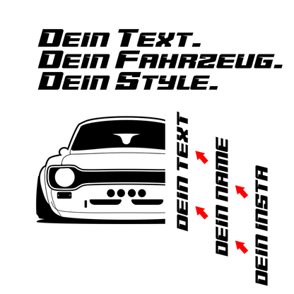Ford Escort Mk1 RS2000-R BJ 1973 FO-001 – schwarzes Shirt