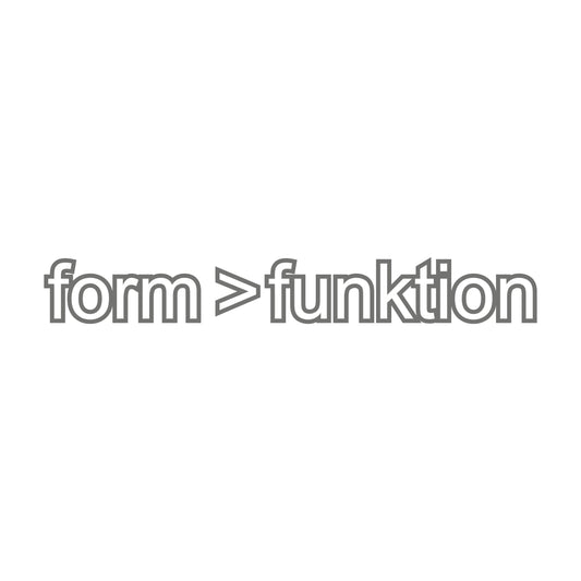 Form Funktion 17 cm Sticker