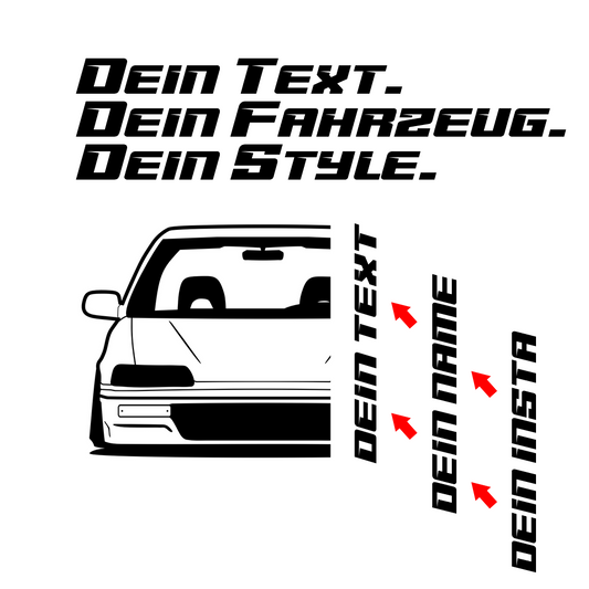 Honda Civic ED BJ 1989 – personalisierbares Shirt & Hoodie