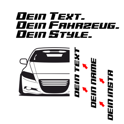Honda CR-Z BJ 2010 – personalisierbares Shirt & Hoodie