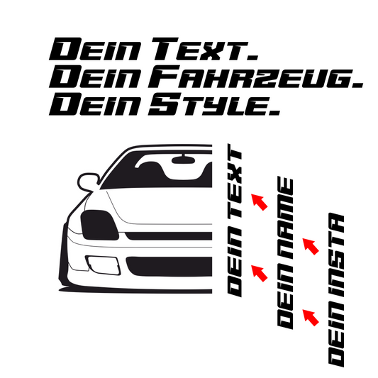 Honda Prelude BB6 BJ 1997 – personalisierbares Shirt & Hoodie