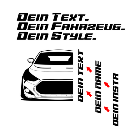 Hyundai Veloster FS Turbo MY 2011 – customizable Shirts & Hoodies