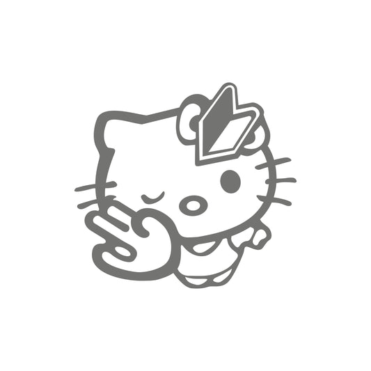 Hello Kitty Jdm Wakaba 10cm Sticker