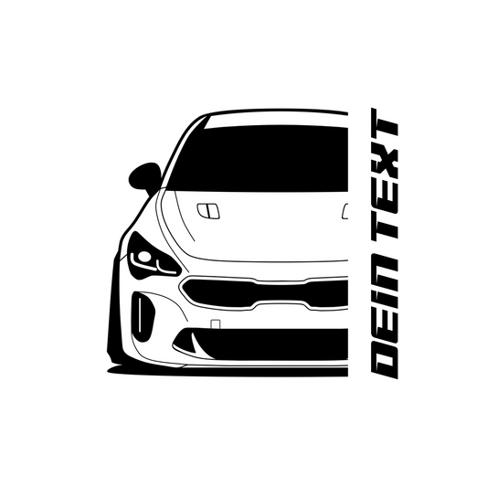 Kia Stinger GT-Line 2.0 BJ 2017 – personalisierbares Shirt & Hoodie