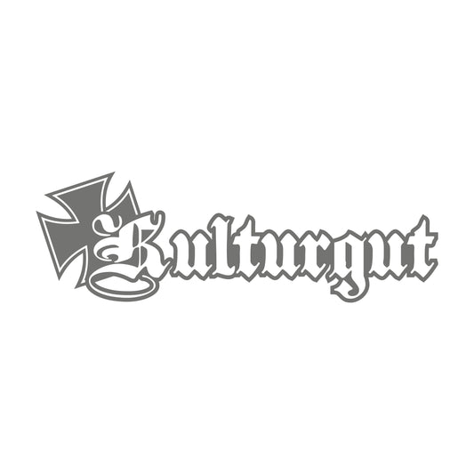 Kulturgut Iron Cross – 17 cm Autofolie Sticker