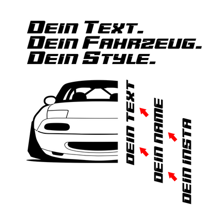 Mazda MX-5 NA BJ 1989 – personalisierbares Shirt & Hoodie