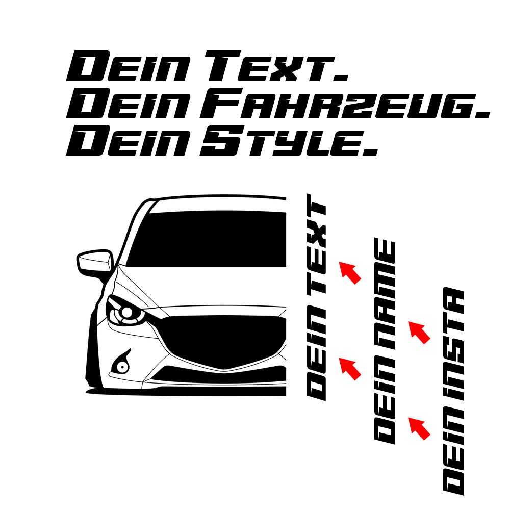 Mazda 2 DJ1 MY 2015 – customizable Shirts & Hoodies