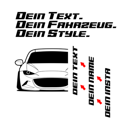 Mazda MX-5 RF BJ 2017 – personalisierbares Shirt & Hoodie