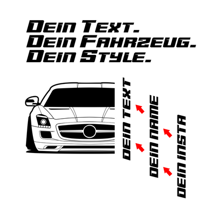 Mercedes SLS AMG BJ 2010 – personalisierbares Shirt & Hoodie