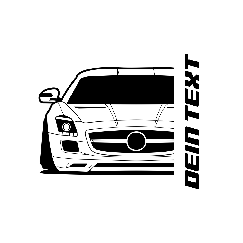 Mercedes SLS AMG BJ 2010 – personalisierbares Shirt & Hoodie