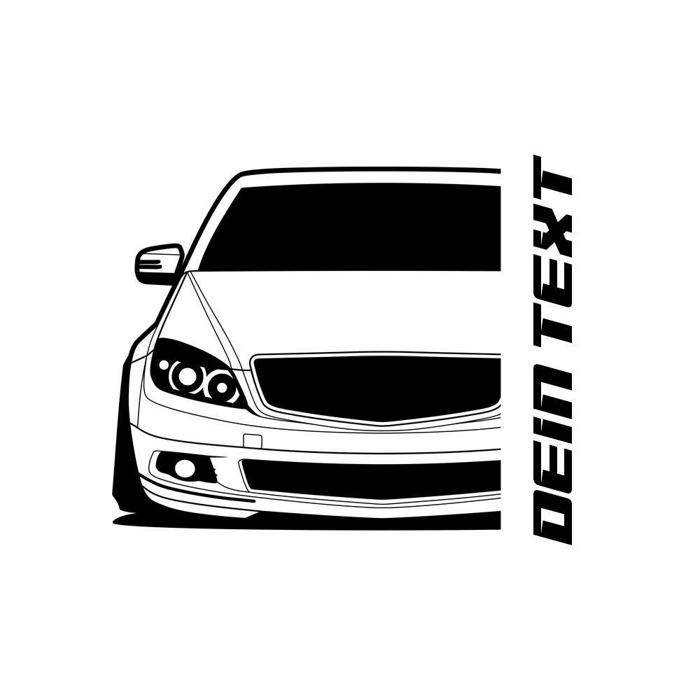 Mercedes W204 C-Class MY 2007 – customizable Shirts & Hoodies