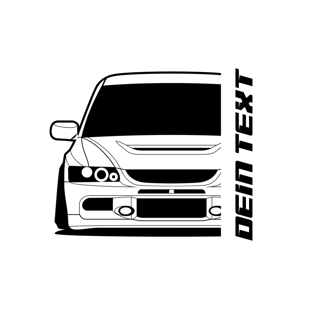 Mitsubishi Lancer Evolution 9 EVO BJ 2005 – personalisierbares Shirt & Hoodie