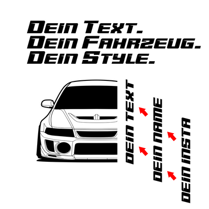 Mitsubishi Lancer Evolution 5 EVO BJ 1998 – personalisierbares Shirt & Hoodie