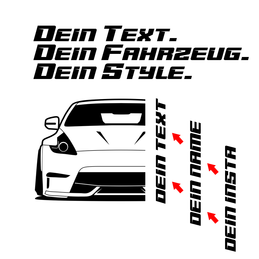 Nissan Nismo 370Z Z1 BJ 2013 – personalisierbares Shirt & Hoodie