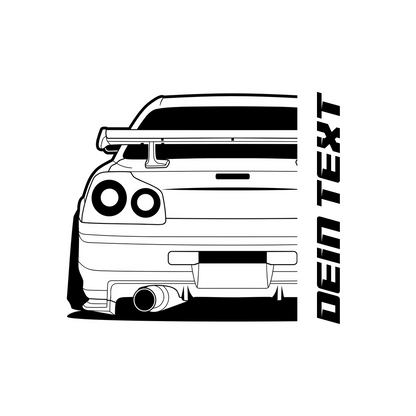 nissan skyline 34 gtr 10cm Sticker