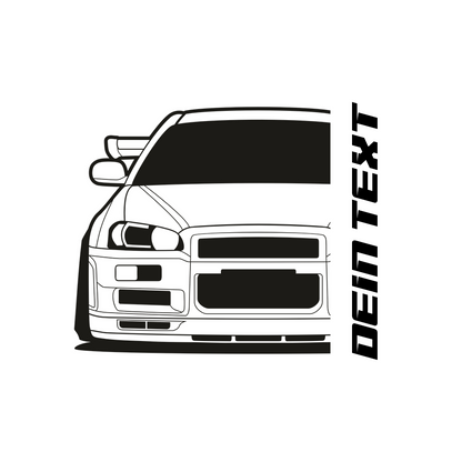 Nissan Skyline R34 GTR Spoiler 1999 Model – customizable Shirts & Hoodies