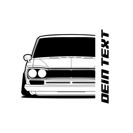 Nissan Datsun Skyline 2000 GT-R BJ 1972 – personalisierbares Shirt & Hoodie