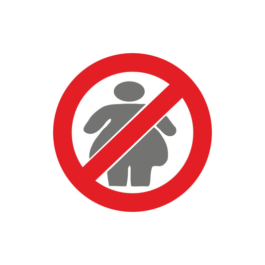 No Fat Chicks Verbotsschild