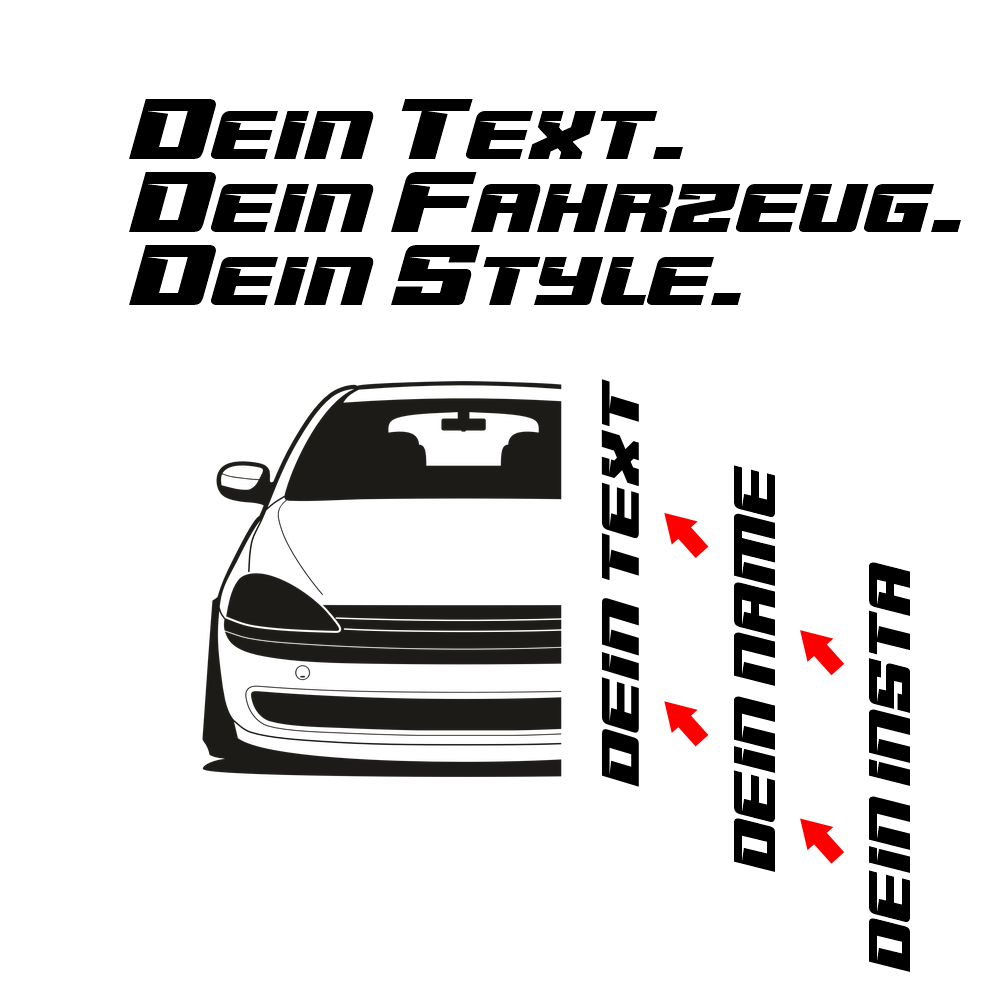 Opel Corsa C BJ 2000 – personalisierbares Shirt & Hoodie