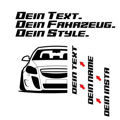 Opel Insignia OPC BJ 2012 – personalisierbares Shirt & Hoodie