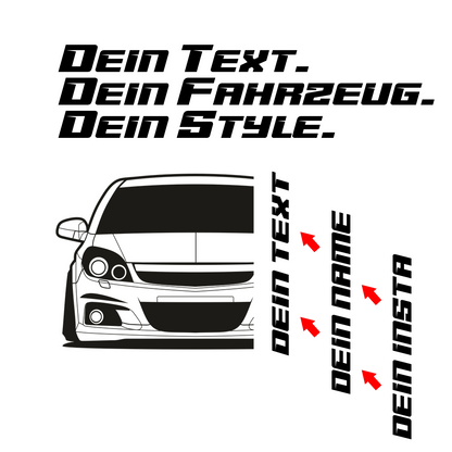 Opel Vectra OPC BJ 2002 – personalisierbares Shirt & Hoodie