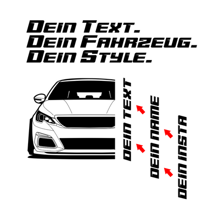 Peugeot 308 GTi MY 2019 – customizable Shirts & Hoodies