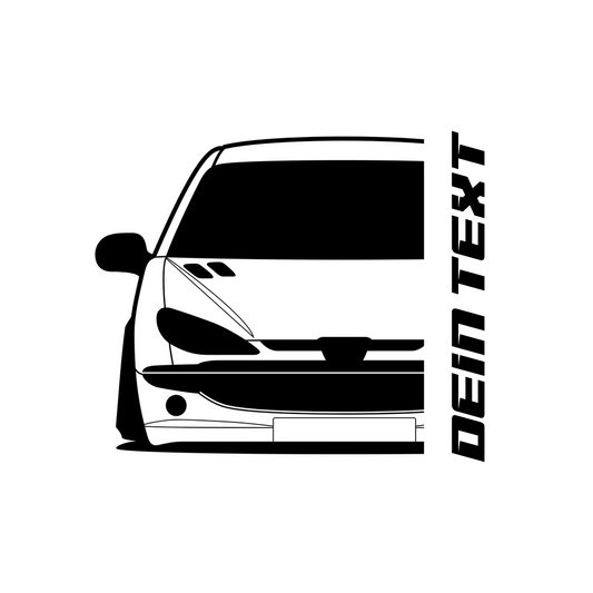 Peugeot 206 BJ 1998 – personalisierbares Shirt & Hoodie
