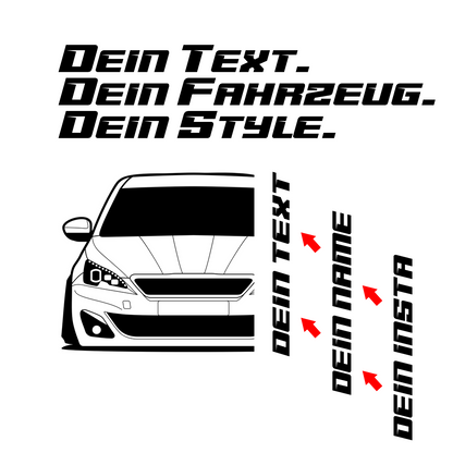 Peugeot 308 SW MY 2014 – customizable Shirts & Hoodies