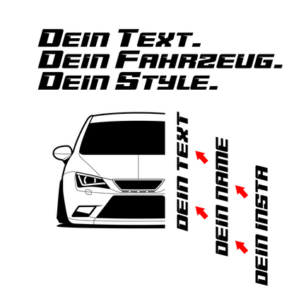 Seat Ibiza Cupra IV 6J Facelift MY 2012 – Customizable Shirts & Hoodies