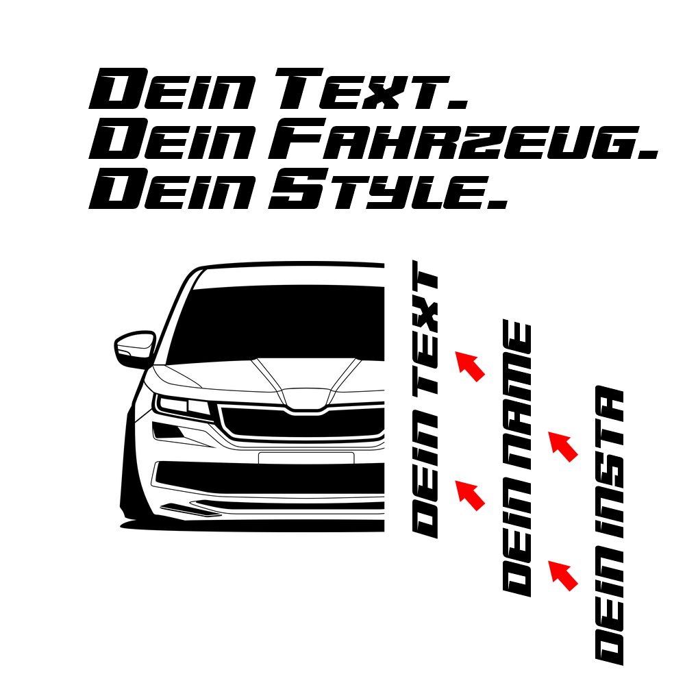 Skoda Kodiaq RS I BJ 2017 – personalisierbares Shirt & Hoodie
