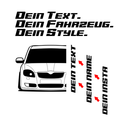 Skoda Fabia II MY 2007 – Customizable Shirts & Hoodies